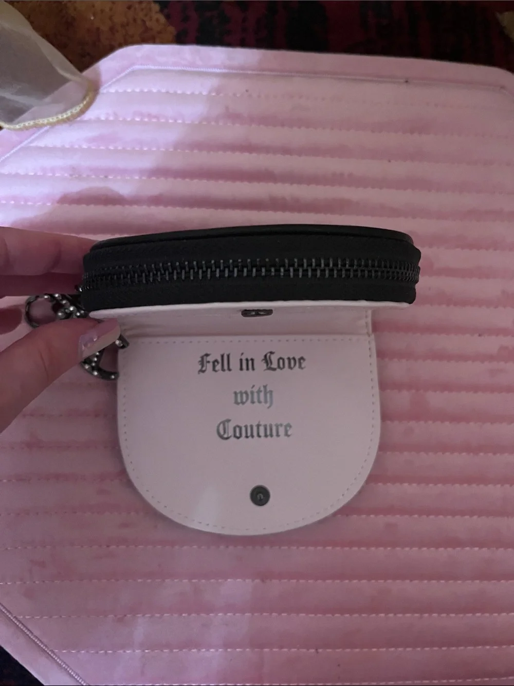 Juicy couture Crystal Embellished Black Coin Pouch